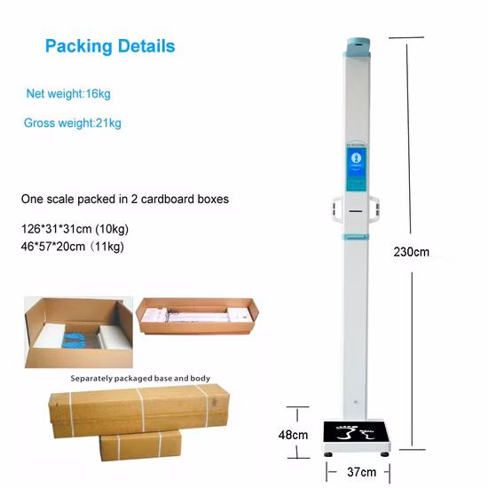 Body Weight and Height Blood Pressure Kiosk Clinical Analytical Instruments