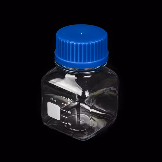 Botella de reactivos de 125ml y 500ml, botella de cultivo celular estéril, consumibles de laboratorio